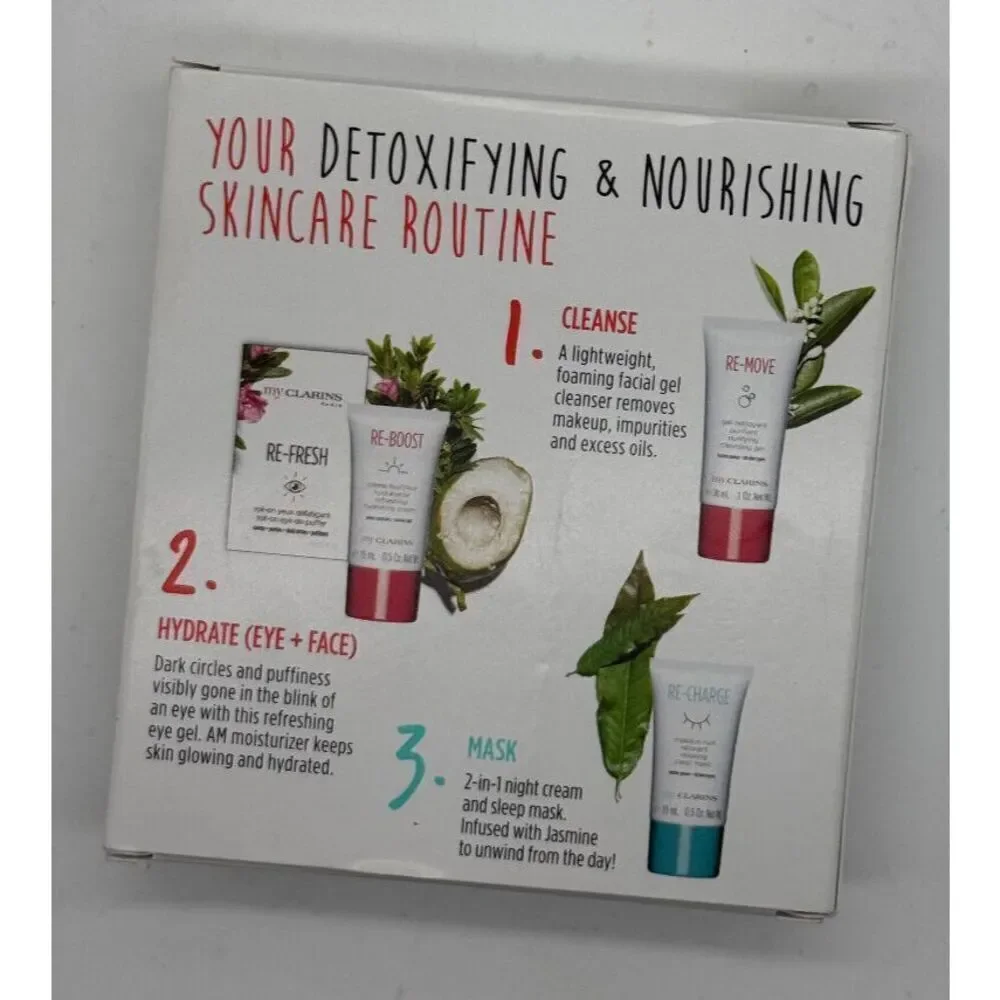Clarins Pure Skin Mission 3-Pcs Set ($39‎ VALUE)- NEW IN BOX